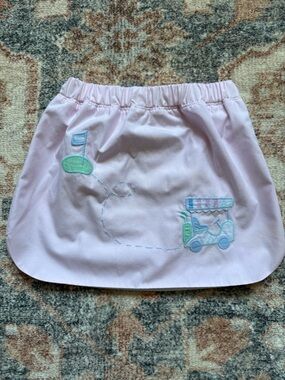 The Beaufort Bonnet Company Pink Golf Cart Appliqué Skirt